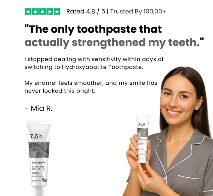 Fluoride-Free Hydroxyapatite Toothpaste