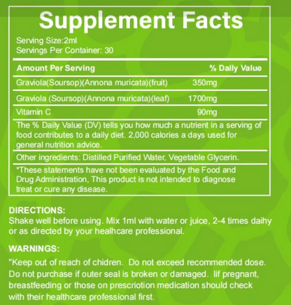 Soursop Bitters Liquid Drops